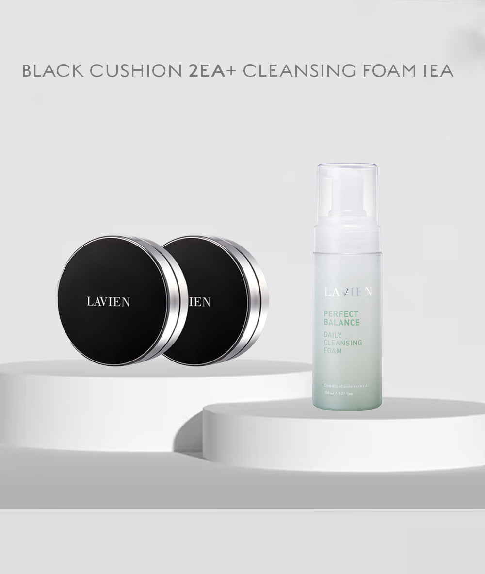 Natural Perfect Black Cushion+Cleanser Bundle